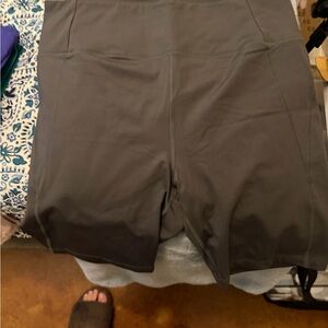 Girlfriend Collective Charcoal Bike Shorts